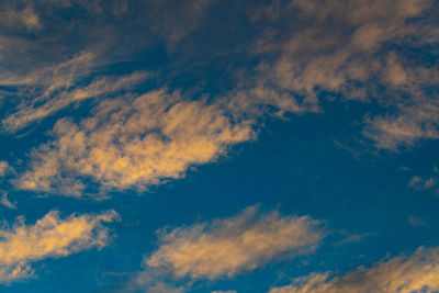 Low angle view of clouds in sky