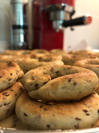 Close-up of cookies on table