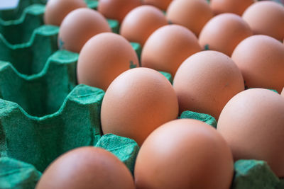 Full frame shot of eggs
