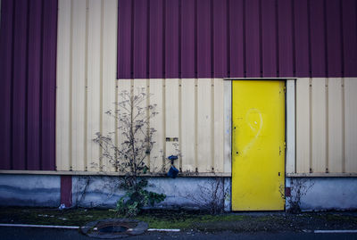 Yellow closed window