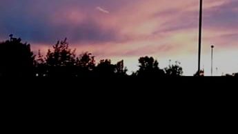 sky, silhouette, cloud - sky, sunset, dusk, nature, no people, tree, tranquility, beauty in nature, scenics - nature, dramatic sky, multi colored, dark, plant, tranquil scene, outdoors, environment, copy space, purple