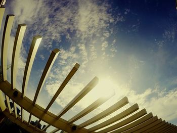 Low angle view of cloudy sky