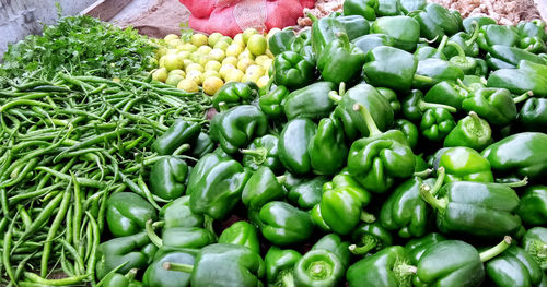 Full frame shot of vegetables for sale at market stall