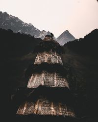 Scenic view of mountain range against sky