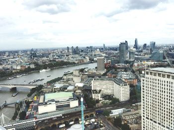 High angle view of cityscape