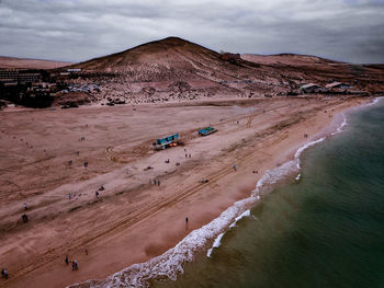 Scenic view of desert against sky