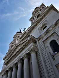 Low angle view of historical metropolis of moldavia and bukovina in iasi, romania