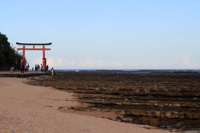 Group of people on beach