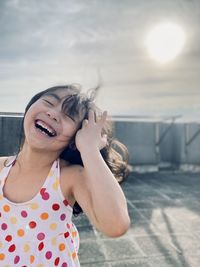 Young woman looking away