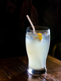 Close-up of drink on table