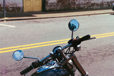 Motorcycle on street