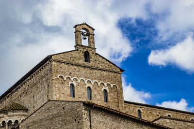 Low angle view of historic building against sky