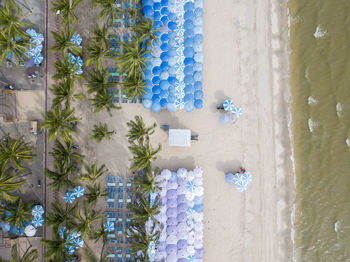 View of swimming pool on beach