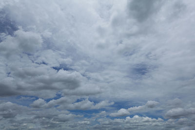 Low angle view of clouds in sky