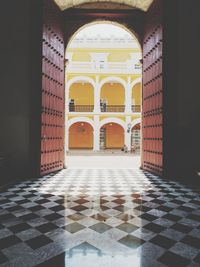 Corridor of historic building