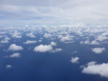 Aerial view of cloudscape against sky
