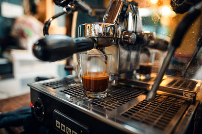 Close-up of espresso maker