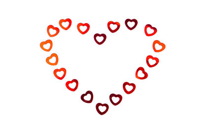 Close-up of love text over white background