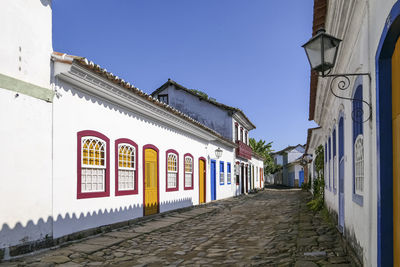 Street amidst buildings in town