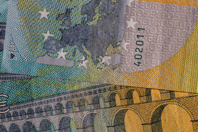 High angle view of street