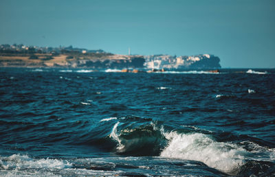 Scenic view of sea against sky