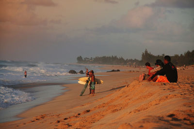 People on beach