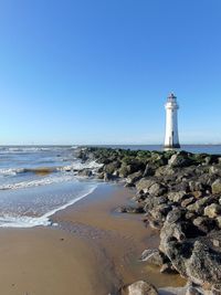 Lighthouse on beach
