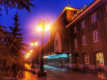 Street light in city