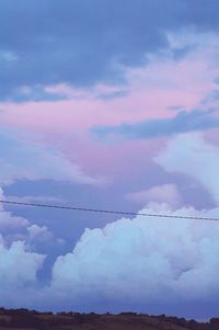 Low angle view of cloudy sky