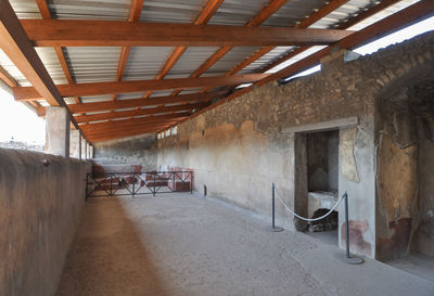 Interior of abandoned building