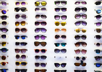 Full frame shot of sunglasses