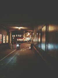 Illuminated underground walkway