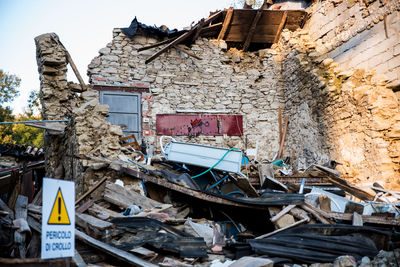 Damaged building