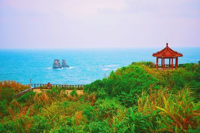 Scenic view of sea against sky