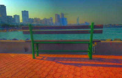 View of city at waterfront