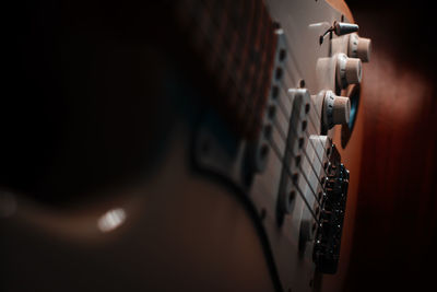 Close-up of piano keys