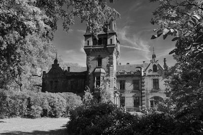 Low angle view of historical building against sky