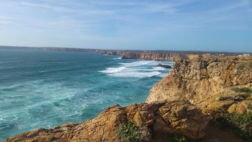 Scenic view of sea against sky