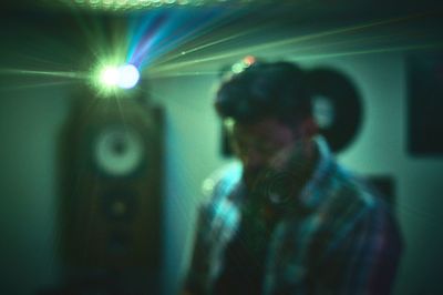 Man standing in nightclub