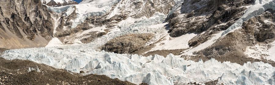 Scenic view of snowcapped mountains