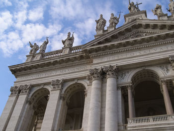 Low angle view of historical building