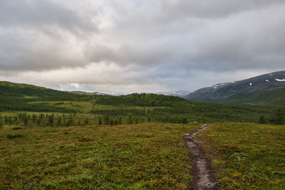 Scenic view of landscape against sky