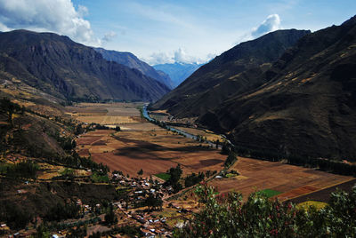 Aerial view of landscape