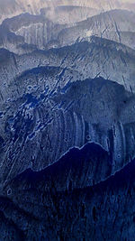 High angle view of volcanic landscape