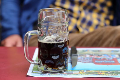 Close-up of drink on table