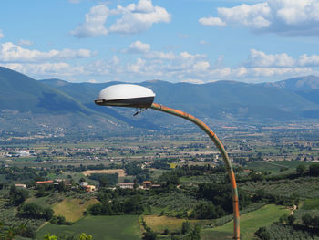 Aerial view of townscape against sky