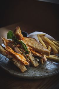 Close-up of food on plate