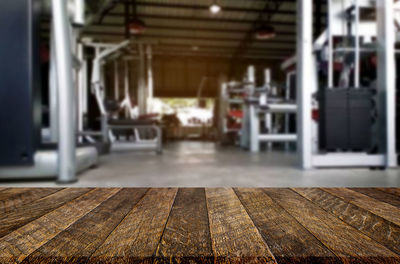 Close-up of empty hardwood floor
