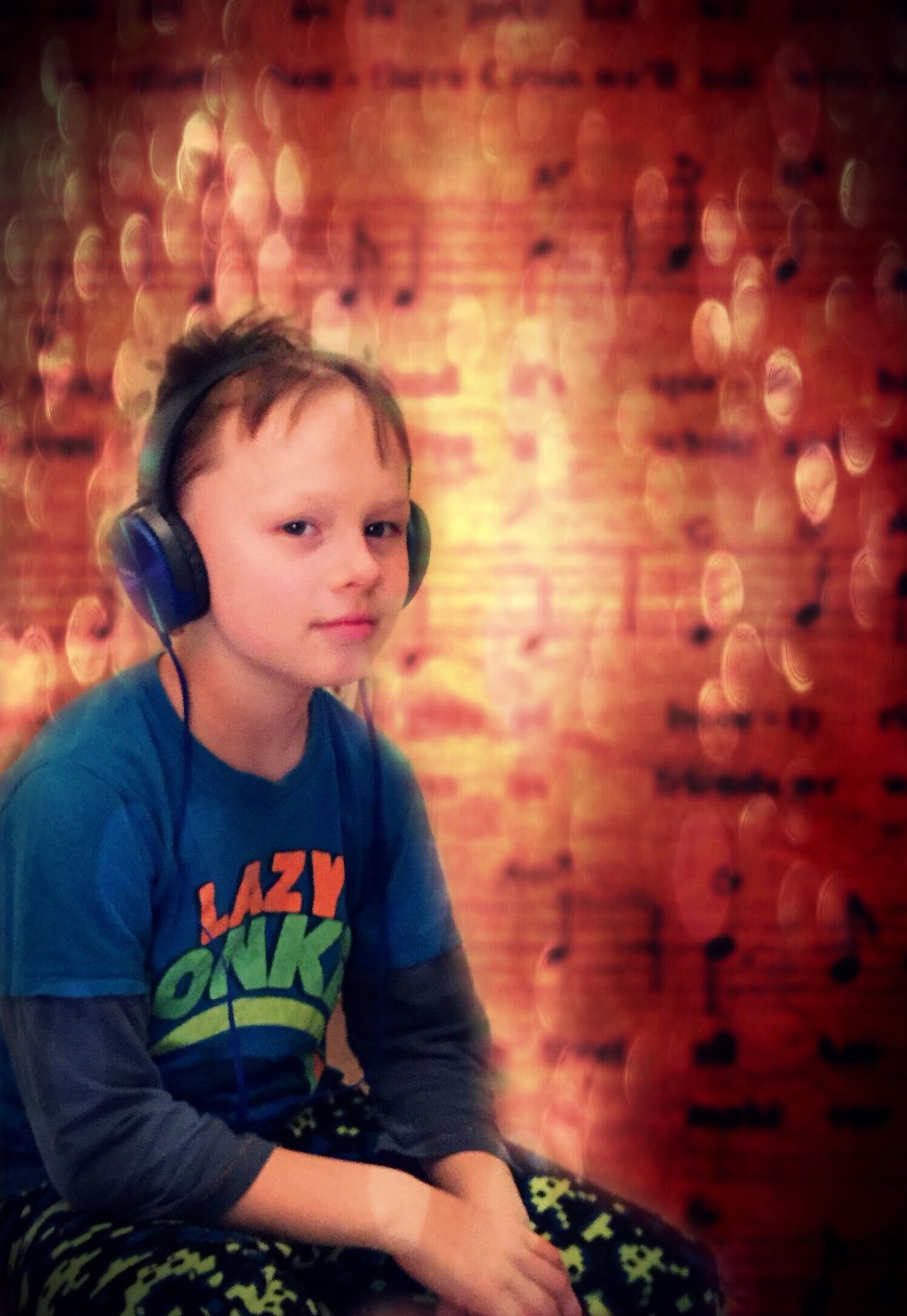 Boy with headphones