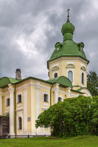 Low angle view of building against sky